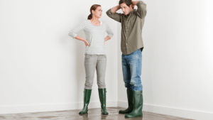 Couple upset about flooding in their home
